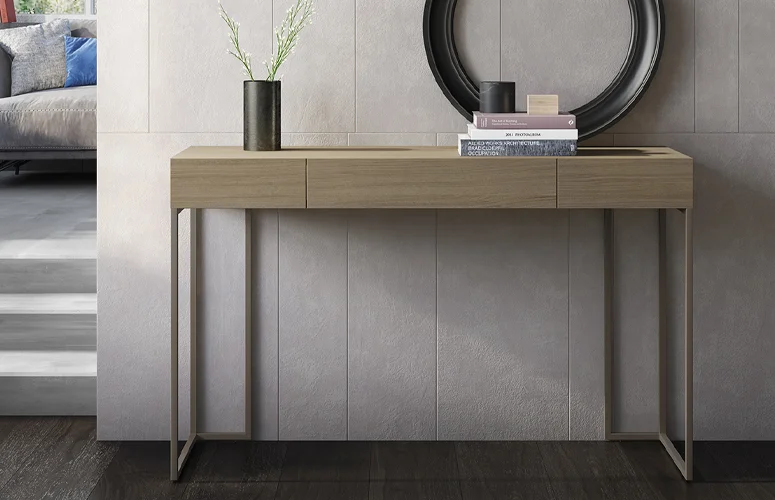 Tocador madera puerta elevable
