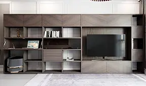 Librería modular con puerta abatible Julir