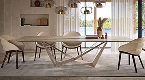 Mesa de comedor keramik colosseo Skorpio Cattelan