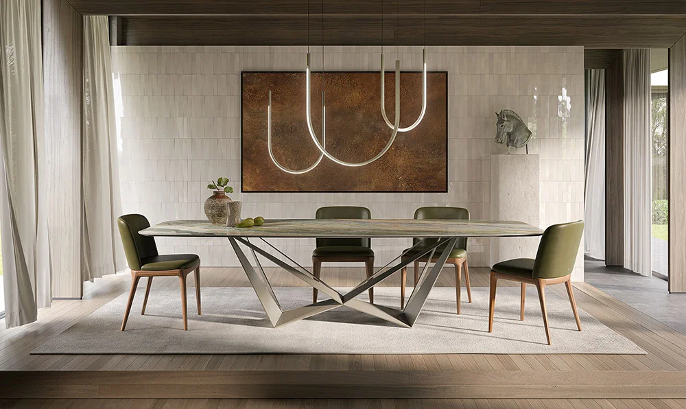 Mesa de comedor Skorpio Keramic Calacatta
