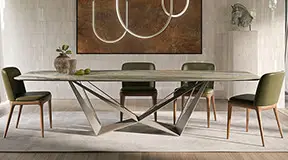 Mesa de comedor Skorpio Keramic Calacatta