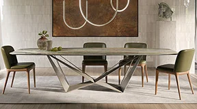 Mesa de comedor Skorpio Keramic Calacatta