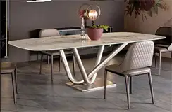 Mesa de comedor porcelánico Victory
