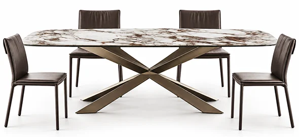 Mesa de comedor keramik Spyder Cattelan