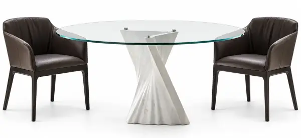 Mesa de comedor redonda moderna Plisset