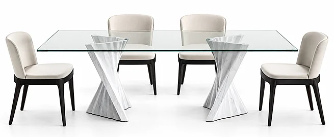 Mesa de comedor moderna Plisset