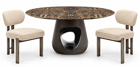 Mesa de comedor redonda mármol Barbara by Horm Mesa de comedor redonda mármol Barbara by Horm