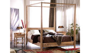 Cama con dosel vintage Lyra