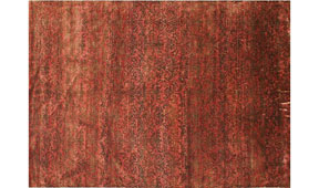 Alfombra en seda Damask Orange