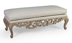 Taburete pie de cama christine vintage Artisan