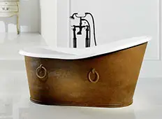 Bañera de faldón Epoca con respaldo