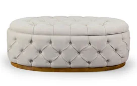 Mesa de centro baúl crussol vintage Artisan tufted