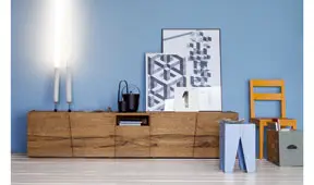 Mueble tv 4 puertas roble macizo Unika