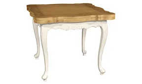 Mesa de comedor cuadrada extensible vintage Nantes Mesa de comedor cuadrada extensible vintage Nantes