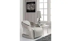 Sillón acero blanco Amanda