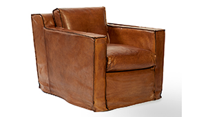 Butaca piel vintage Mirle