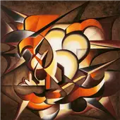 Cuadro canvas dark explosion