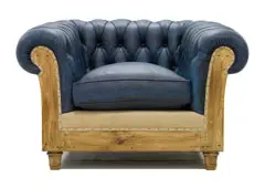 Sillón azul chesterfield Chesire