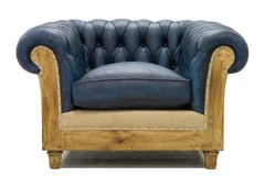 Sillón azul chesterfield Chesire