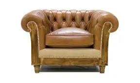Sillón marrón chesterfield Chesire