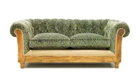 Sofá 2 plazas verde chesterfield Chesire