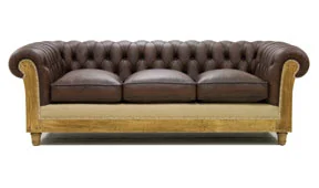 Sofá 3 plazas marrón oscuro chesterfield Chesire Sofá 3 plazas marrón oscuro chesterfield Chesire