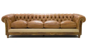 Sofá 4 plazas marrón chesterfield Chesire Sofá 4 plazas marrón chesterfield Chesire