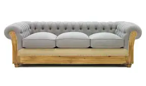 Sofá cama gris chesterfield Chesire