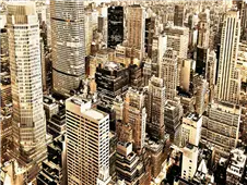 Cuadro canvas skycrapers in manhattan nyc
