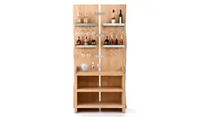 Mueble bar castaño nórdico Jasper