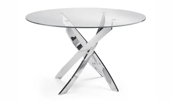 Mesa de comedor redonda cristal Xenon