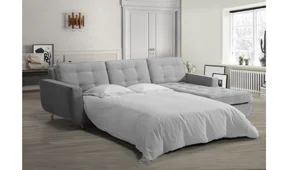 Sofá cama con chaise longue retro Sterling Cooper