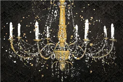 Cuadro canvas grand chandelier black Cuadro canvas grand chandelier black