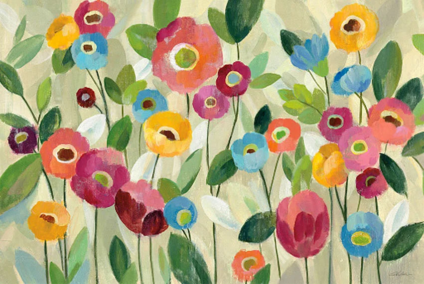 Cuadro canvas fairy tale flowers