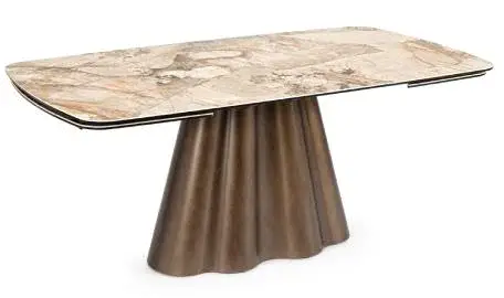 Mesa de comedor extensible porcelánico Caviata