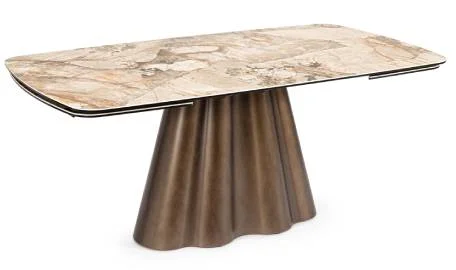 Mesa de comedor extensible porcelánico Caviata