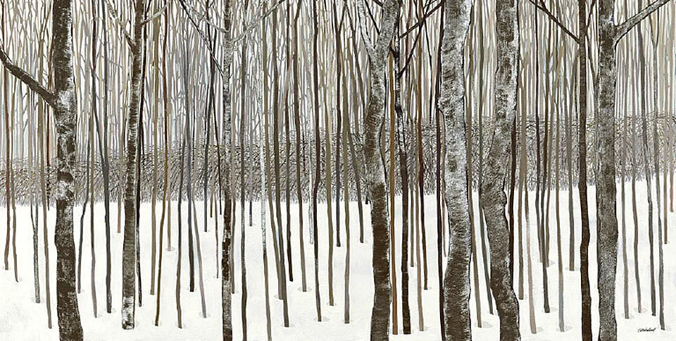 Cuadro canvas woods in winter