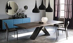 Mesa de comedor madera extensible Premier Cattelan Mesa de comedor madera extensible Premier Cattelan