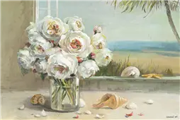 Cuadro canvas coastal roses