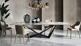 Mesa de comedor Moderna cristal Skorpio