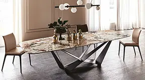 Mesa de comedor Skorpio Keramic Calacatta