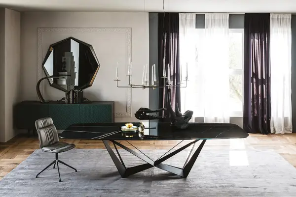 Mesa de comedor Skorpio Keramic Alabastro