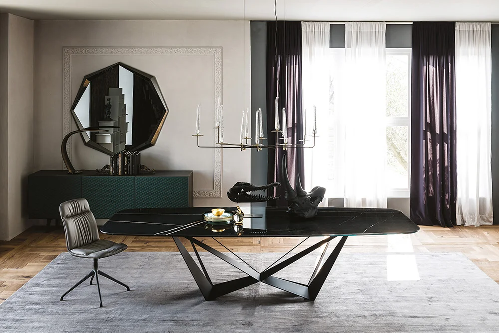 Mesa de comedor Skorpio Keramic Alabastro
