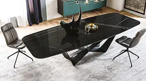 Mesa de comedor Skorpio Keramic Alabastro