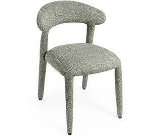 Silla tapizada verde Nieda Silla tapizada verde Nieda