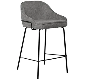 Taburete para barra de cocina gris oscuro Nyra Taburete para barra de cocina gris oscuro Nyra