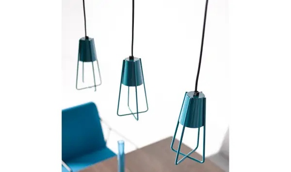 Lámpara de techo azul Gema