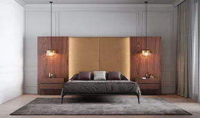 Dormitorio alto tapizado Carezza