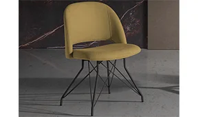 Silla metal tapizada Cassia Silla metal tapizada Cassia