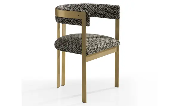Sillón respaldo curvo latón Gatsby